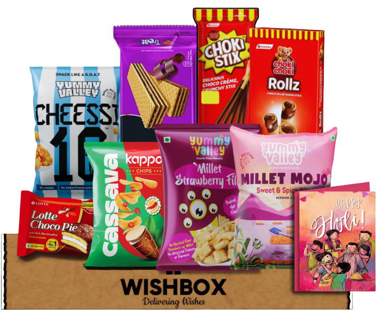 Holi Gift with 8 yummy snacks